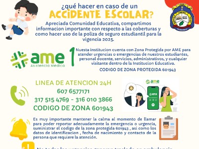 ZONA PROTEGIDA AME Y ACCIDENTES ESCOLARES